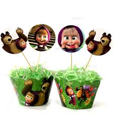 день рождения маша и медведь